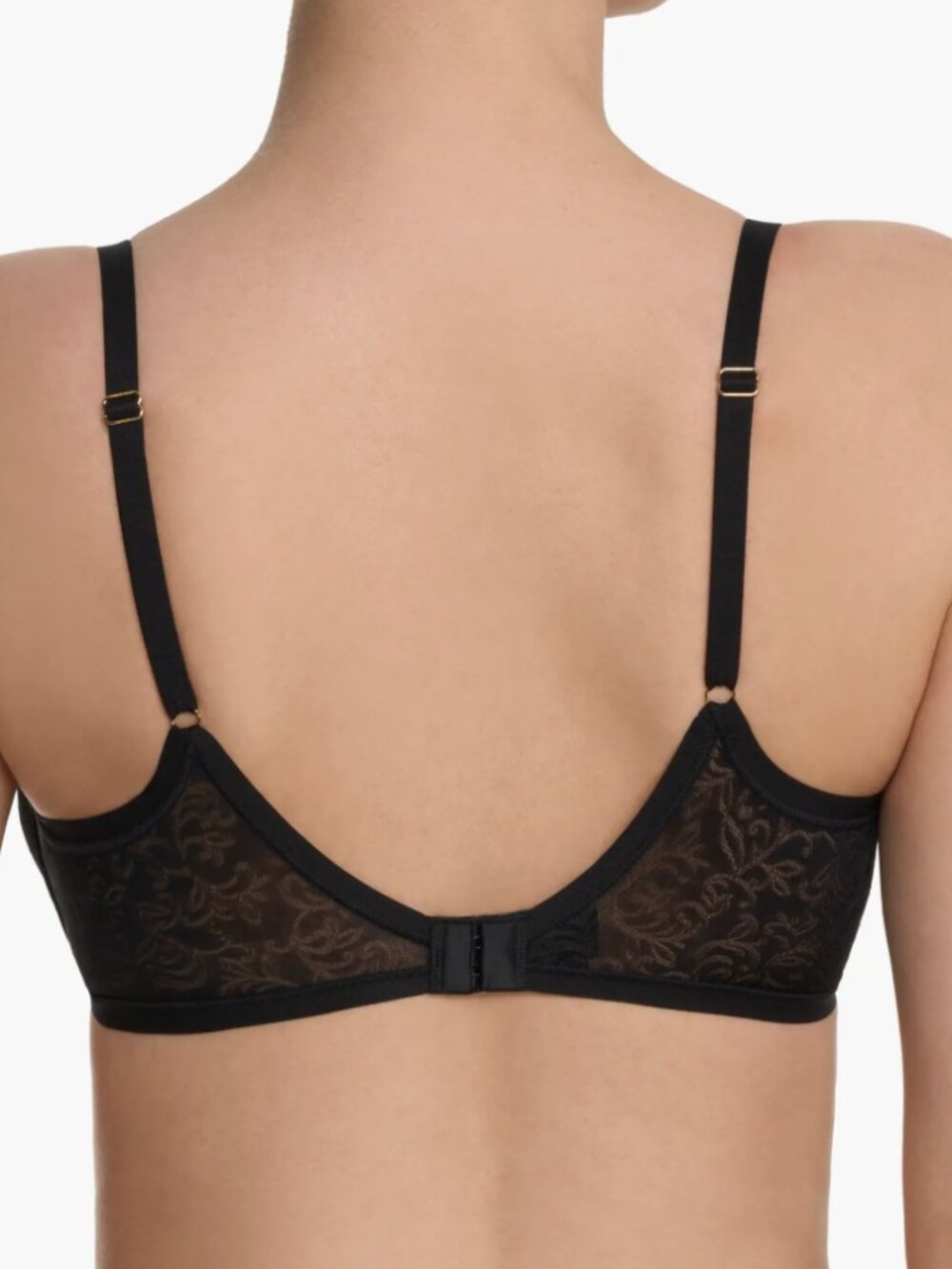 Natori Sheer Jacquard Full Fit Contour Underwire Bra Black 34B - Picture 5 of 6
